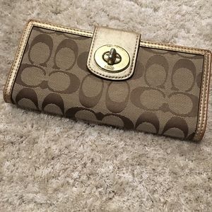 Coach Gold Poppy Wallet